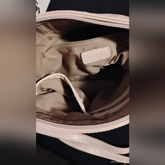 Nicole Miller Light Pink Crossbody Bag - Picture 3 of 4